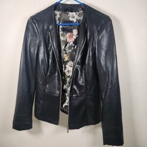 Bagatelle Faux Leather Motorcycle Jacket Small